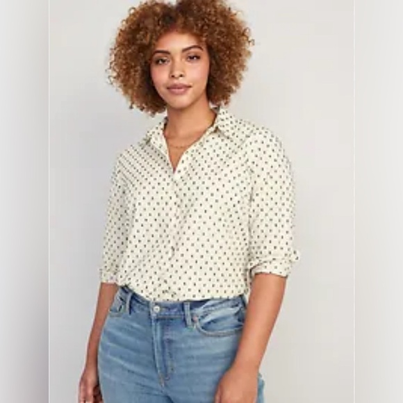Old Navy Tops - Old Navy Clip-Dot Classic Button-Down Shirt